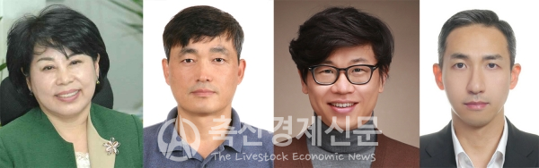 (왼쪽부터) 김연화 회장. 지인배 교수. 서성원 교수. 김승언 대표.